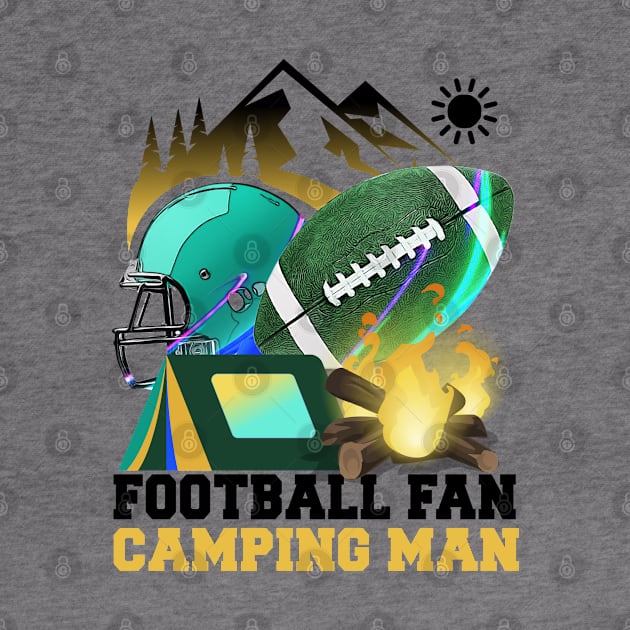 Football fan Camping man by Mayathebeezzz